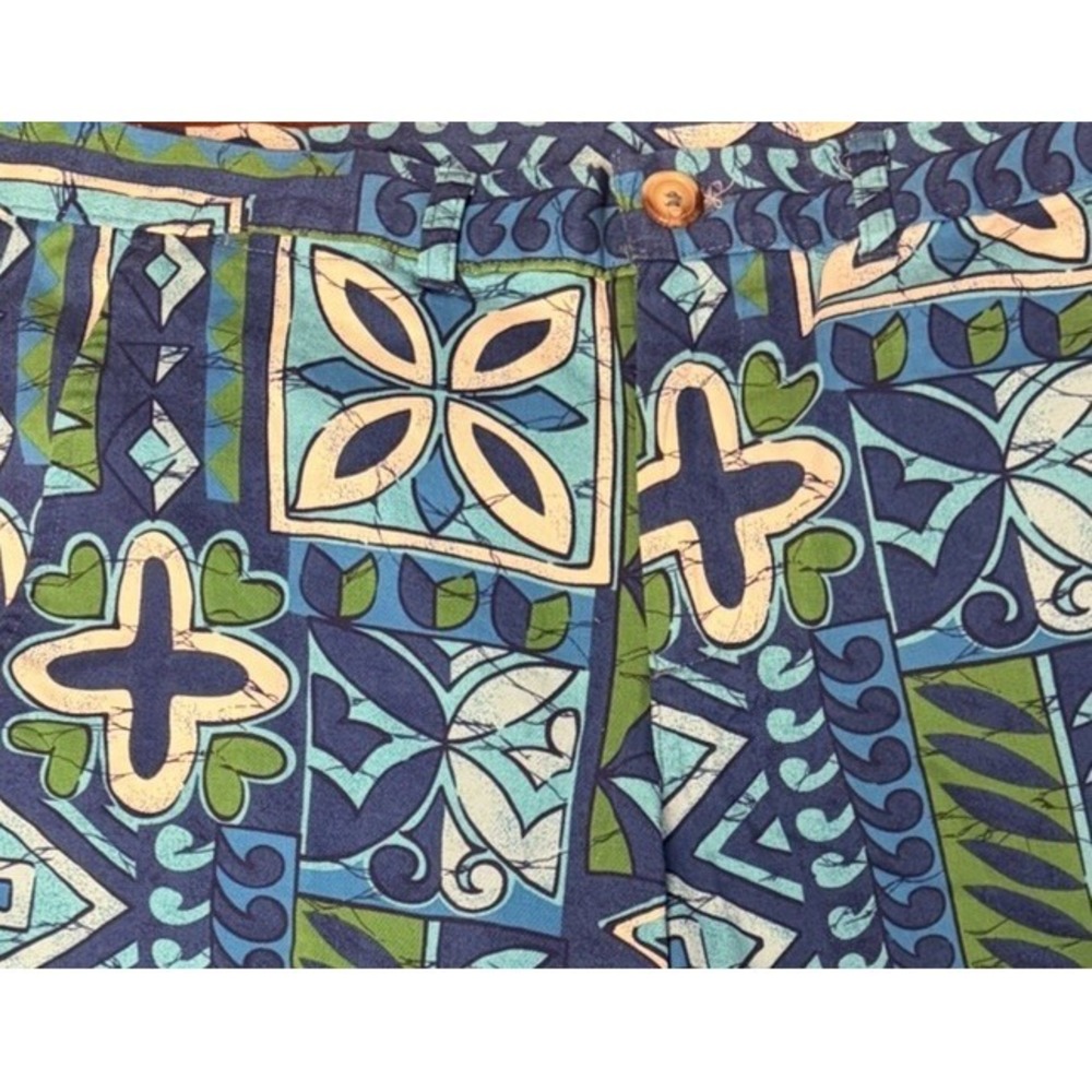 Vintage Kennington California Tiki Print Shorts Mens M 60s 70s Made USA - Picture 6 of 14